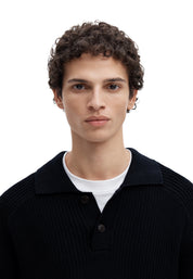 Polo Blu Selected Homme Black