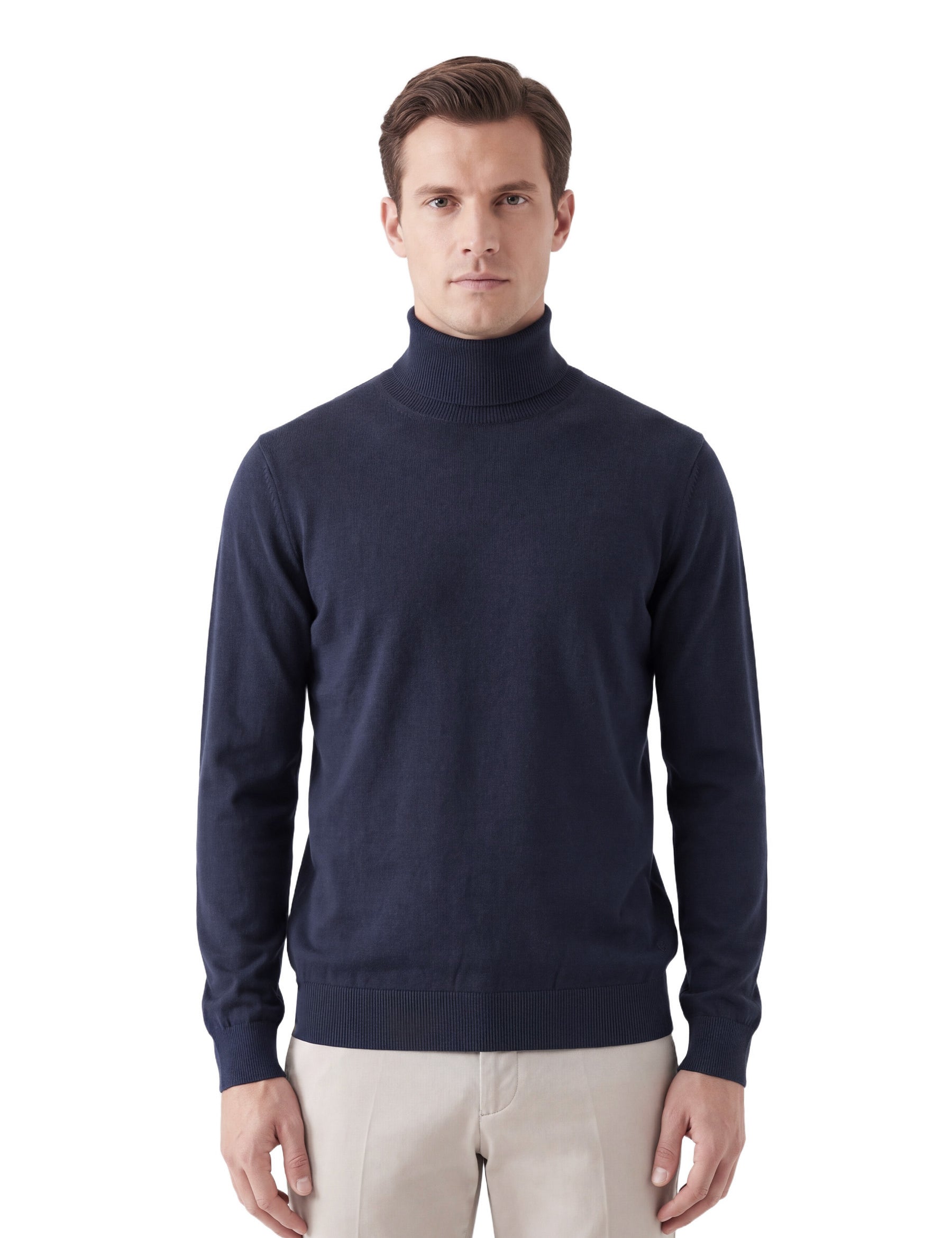 Maglia a collo alto Blu Seinse