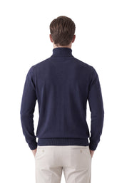 Maglia a collo alto Blu Seinse