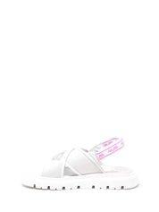 Sandali con strappi Bianco 4us