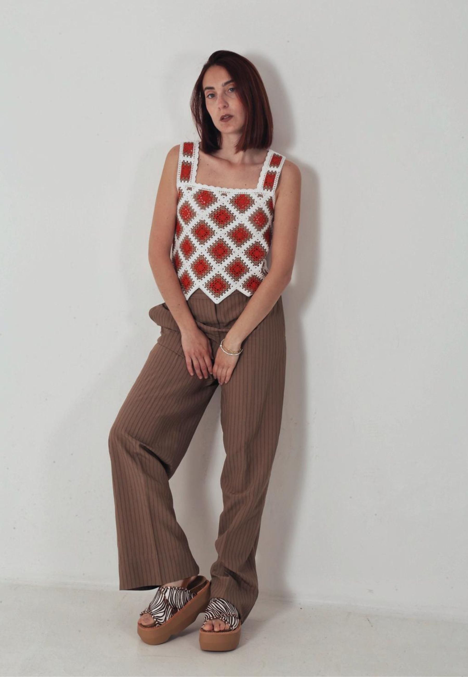 Colors Of California Cowhide Sandali Zeppa Donna | HC.CRUZ06