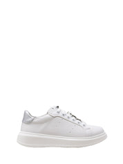 Sneakers Bianco Argento 4us