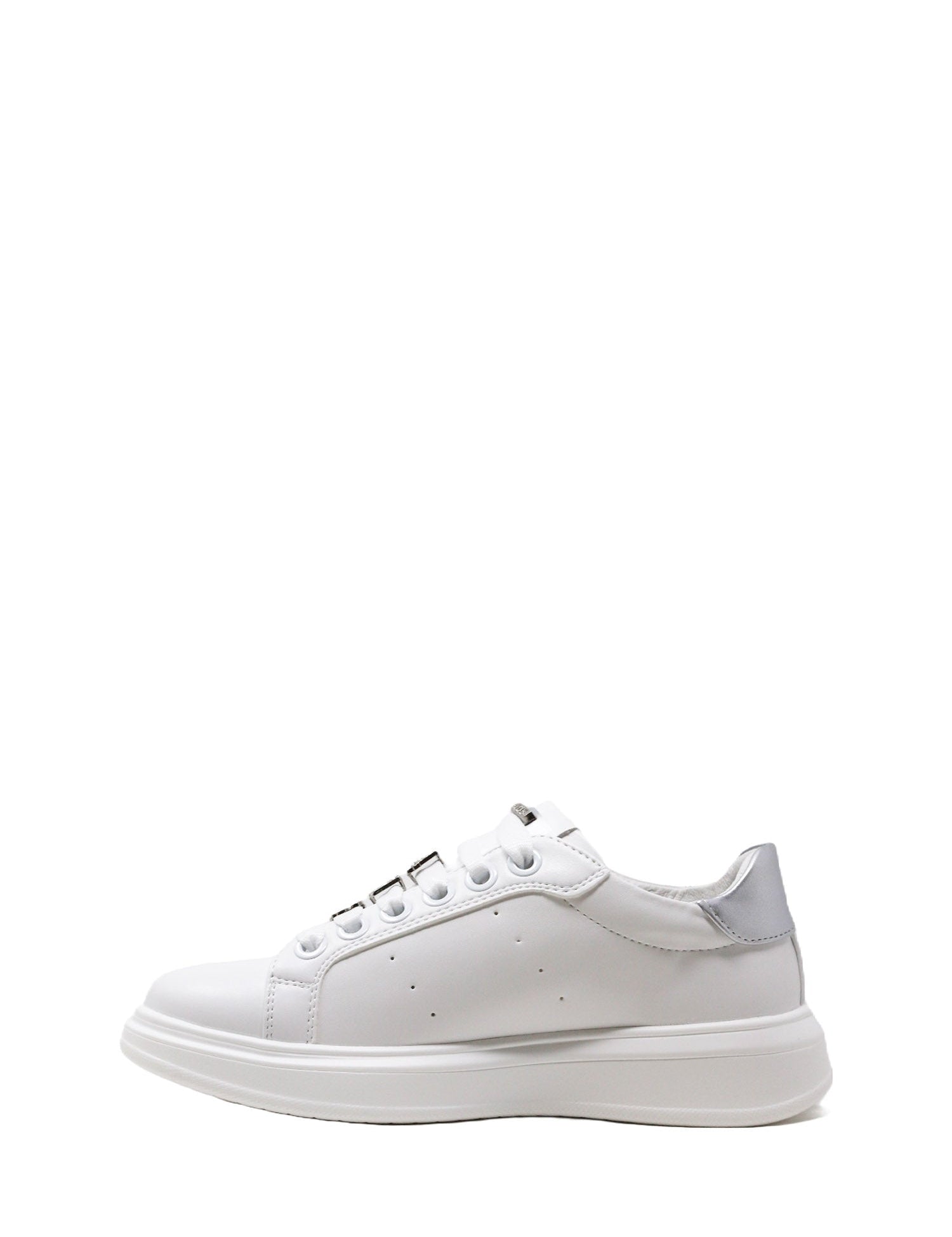 Sneakers Bianco Argento 4us