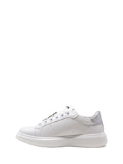 Sneakers Bianco Argento 4us