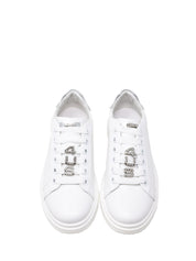 Sneakers Bianco Argento 4us