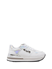 Sneakers Bianco Argento 4us