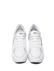 Sneakers Bianco Argento 4us