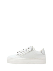 Sneakers Bianco Argento 4us