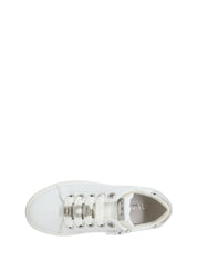 Sneakers Bianco Argento 4us