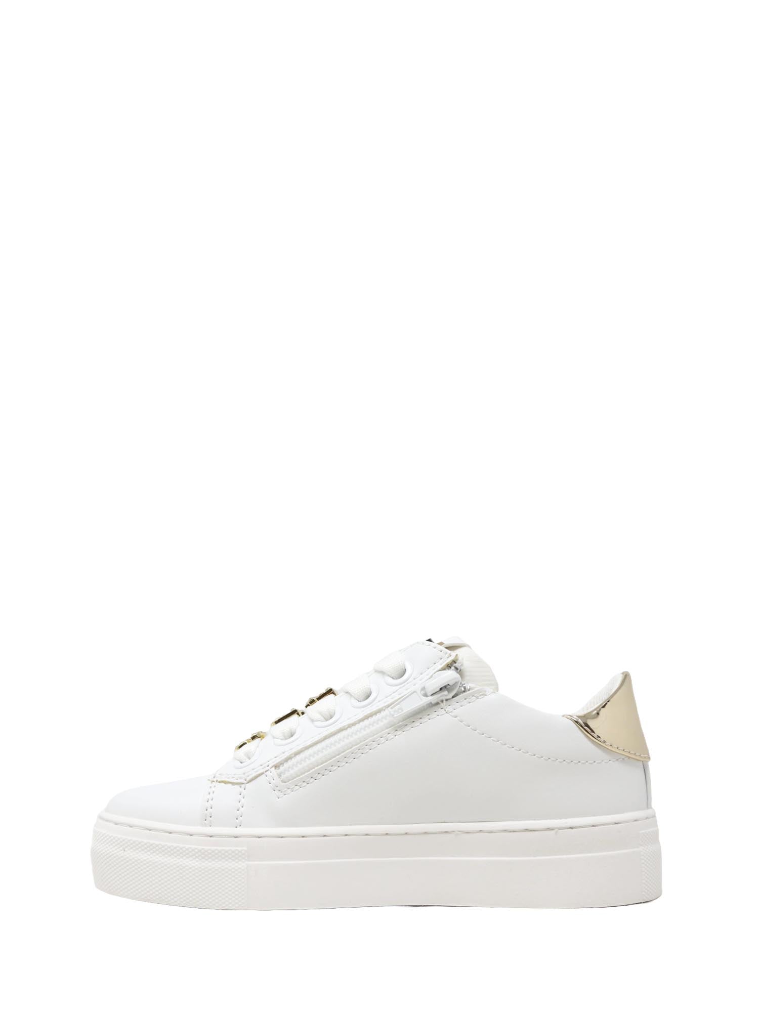 Sneakers Bianco Oro 4us