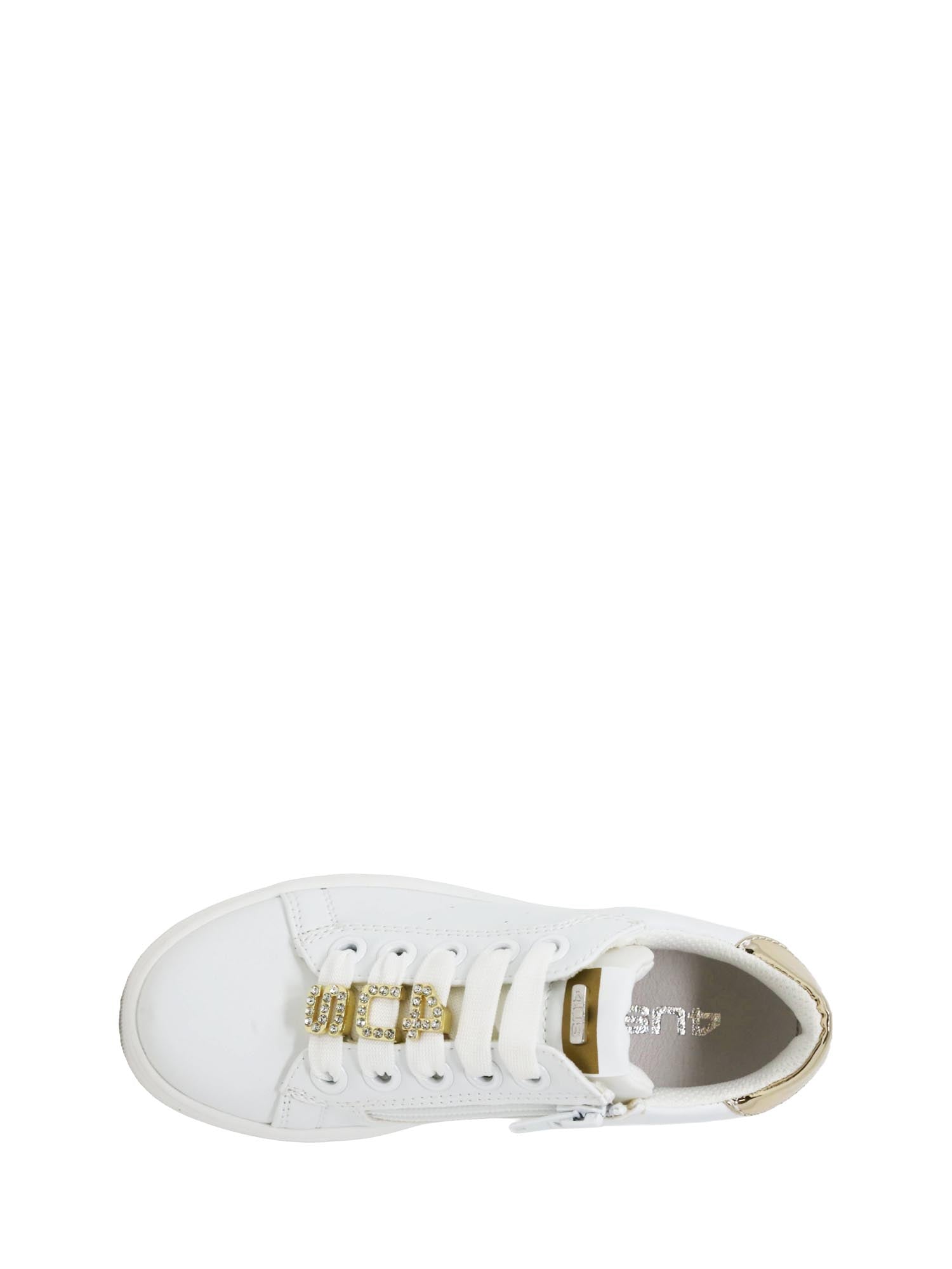 Sneakers Bianco Oro 4us