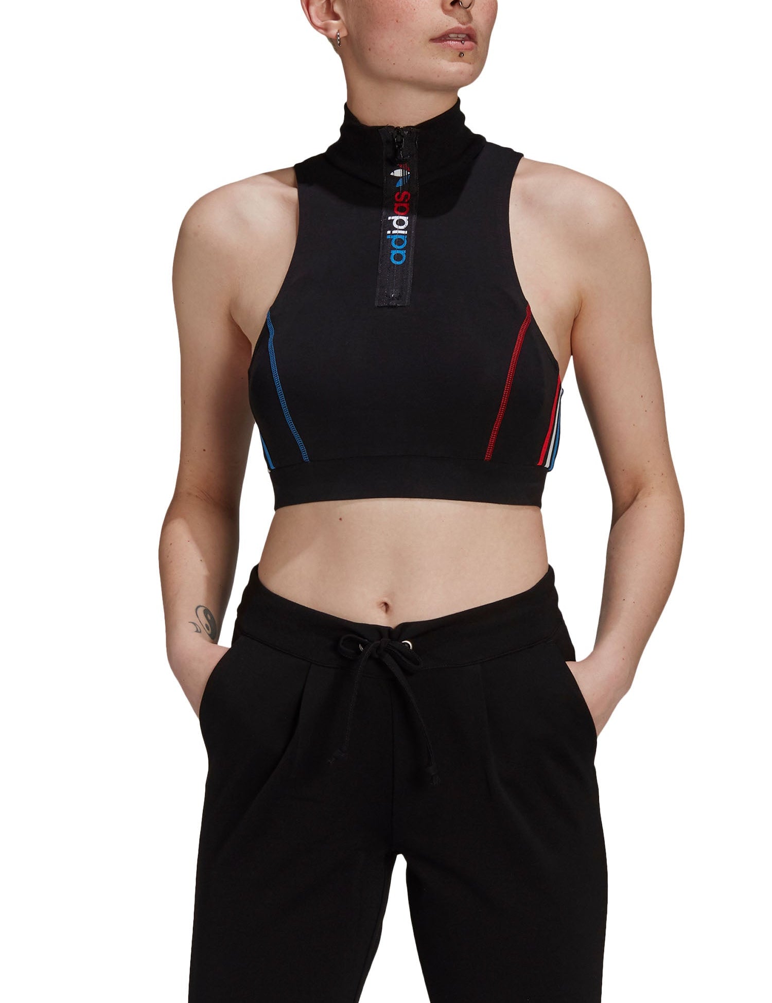 Top e canotte Nero Adidas Originals