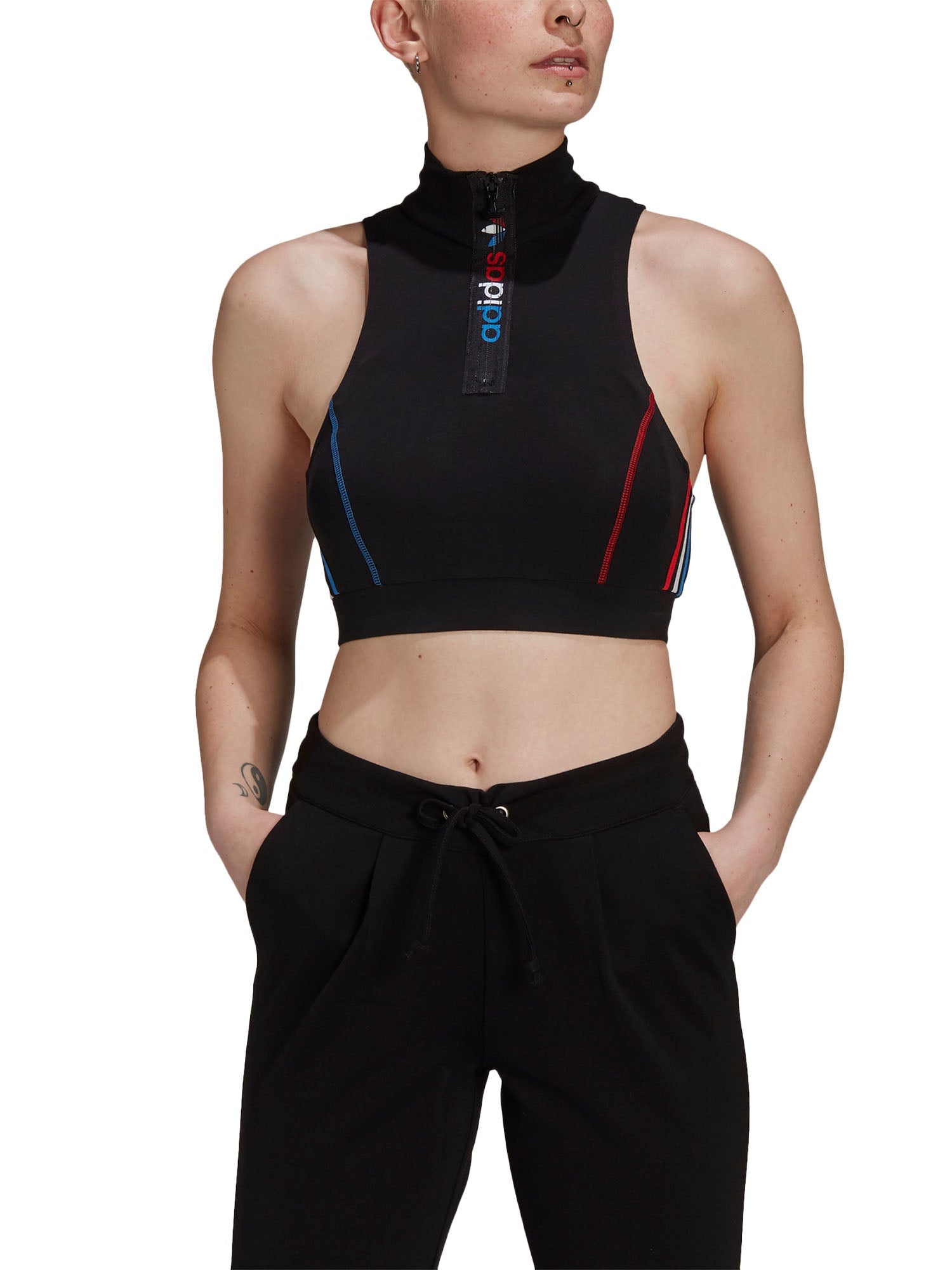 Top e canotte Nero Adidas Originals