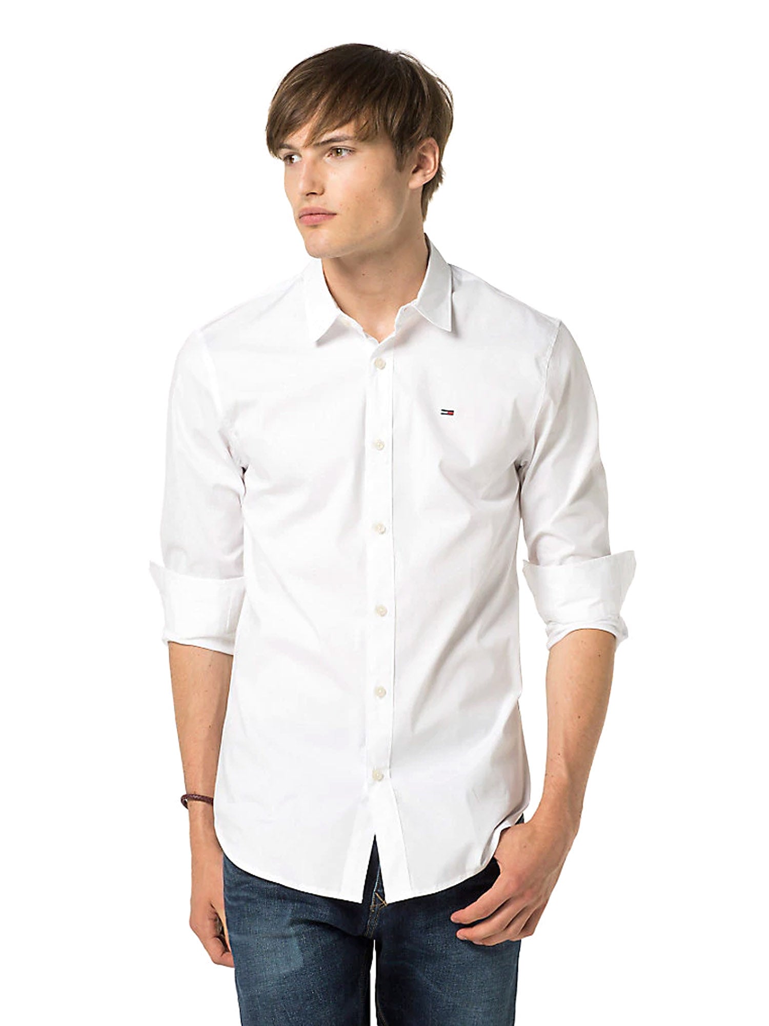 Camicie Bianco Tommy Hilfiger