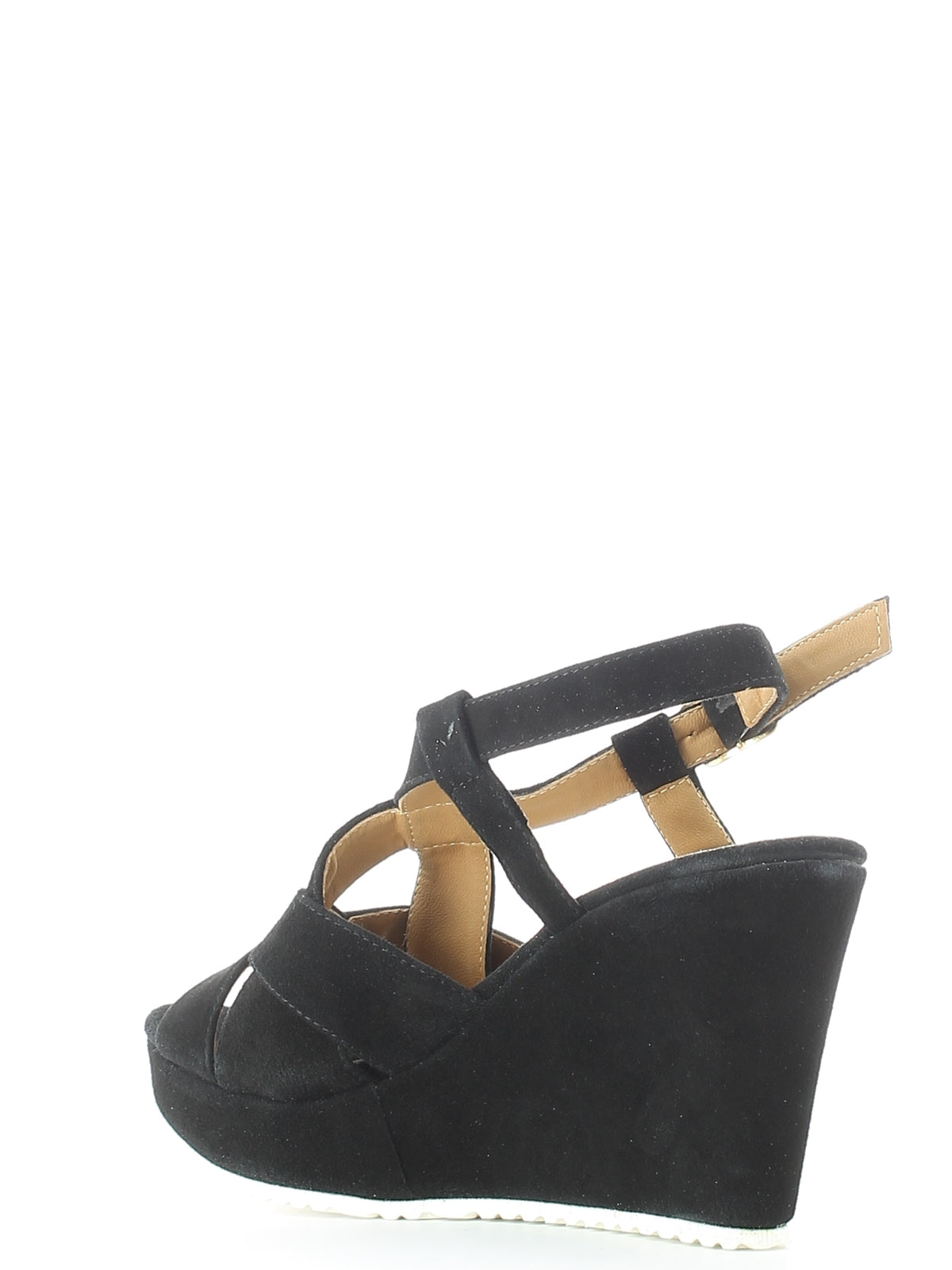 Sandali zeppa Nero Grace Shoes