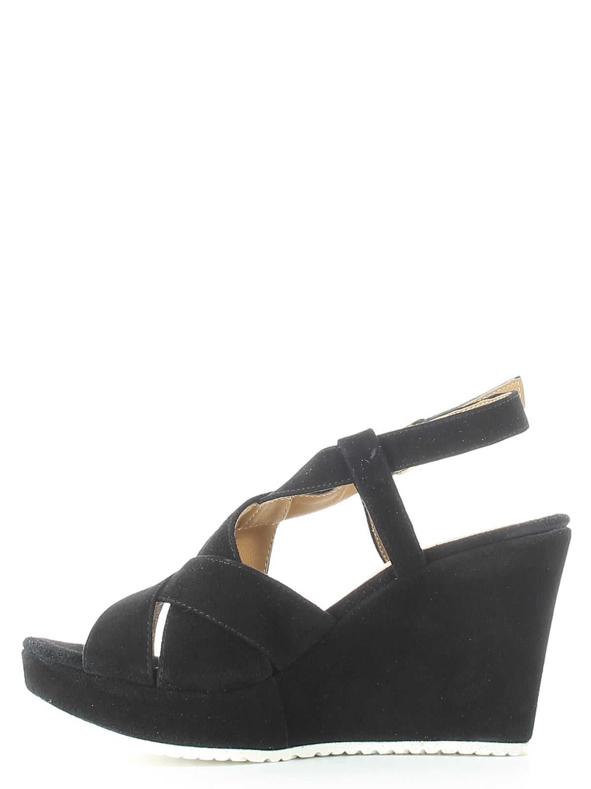 Sandali zeppa Nero Grace Shoes
