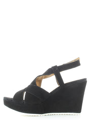 Sandali zeppa Nero Grace Shoes