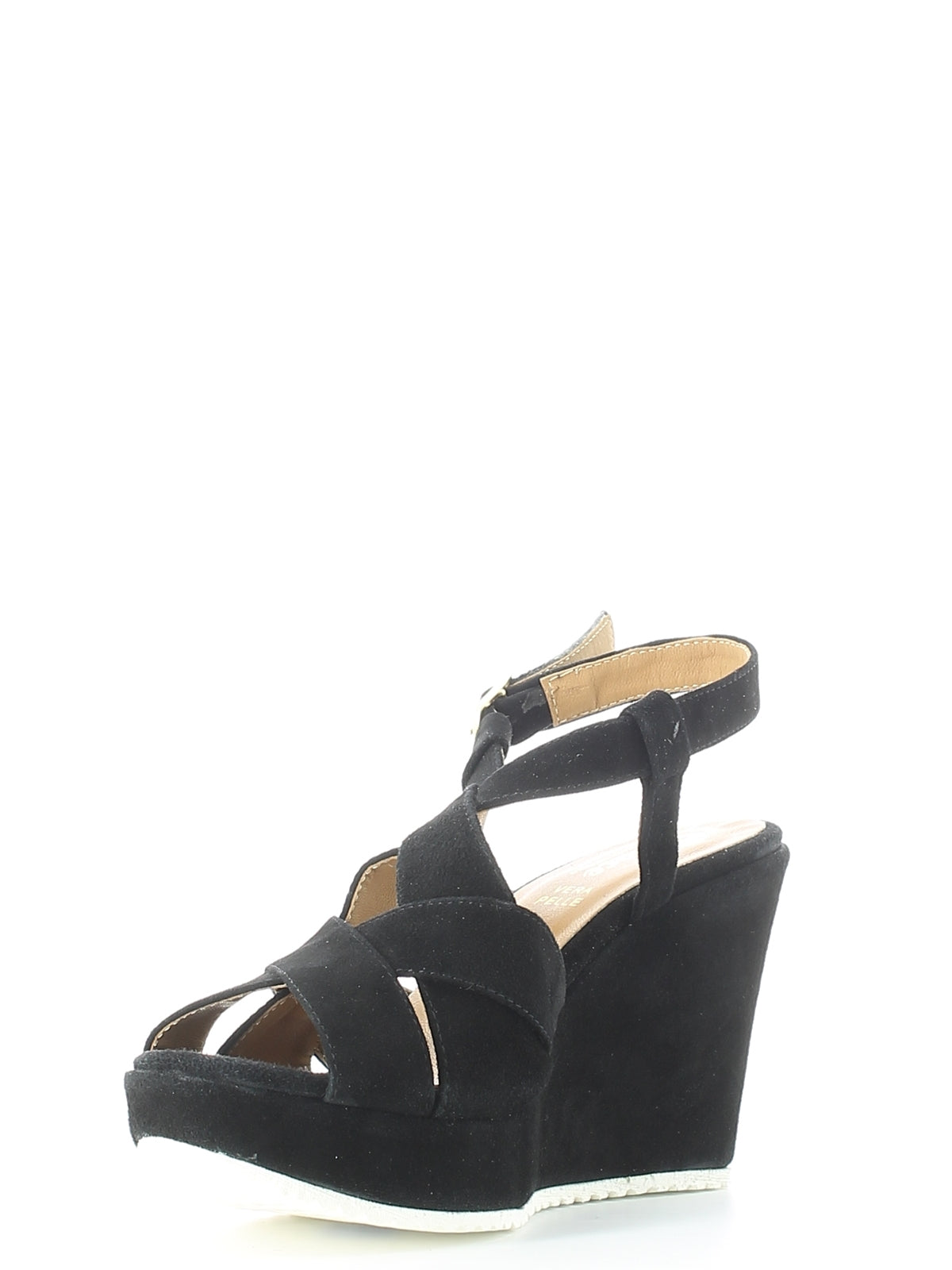 Sandali zeppa Nero Grace Shoes