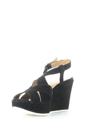 Sandali zeppa Nero Grace Shoes