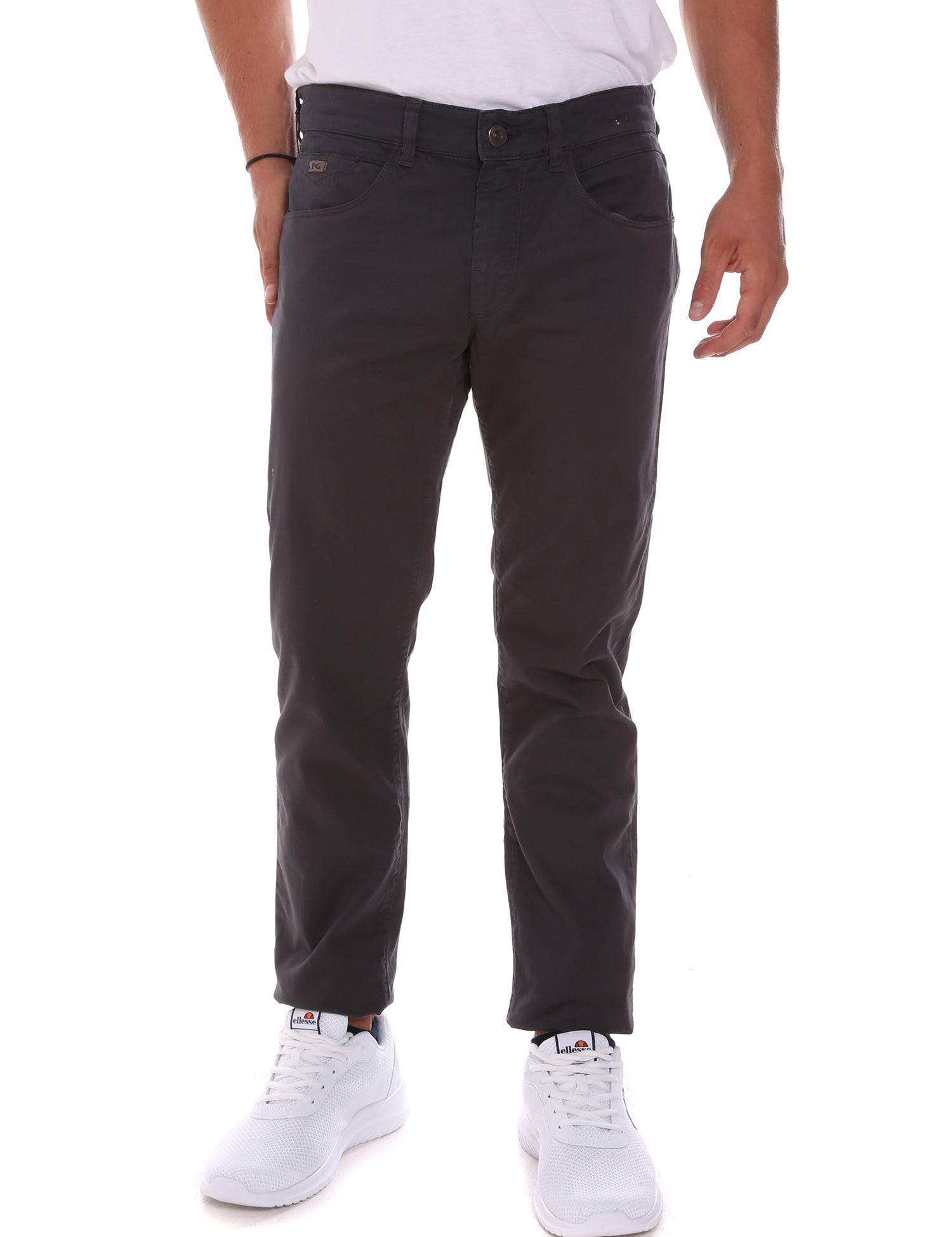 Pantaloni Grigio Nero Giardini