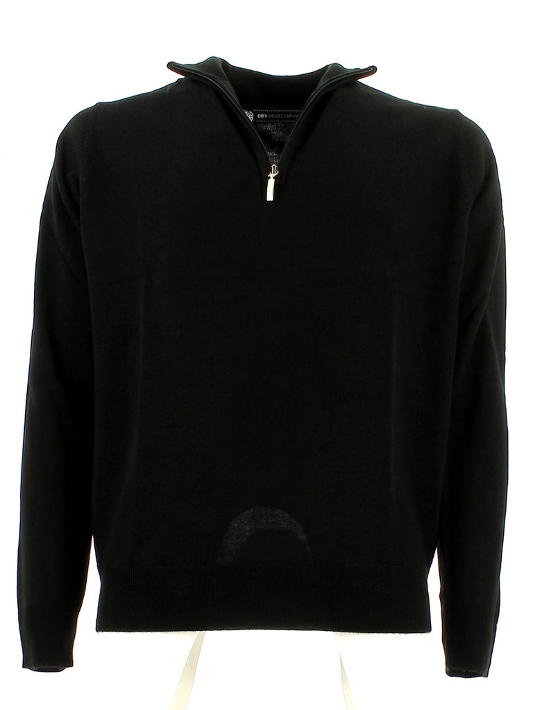 Maglie a collo alto Nero City Wear