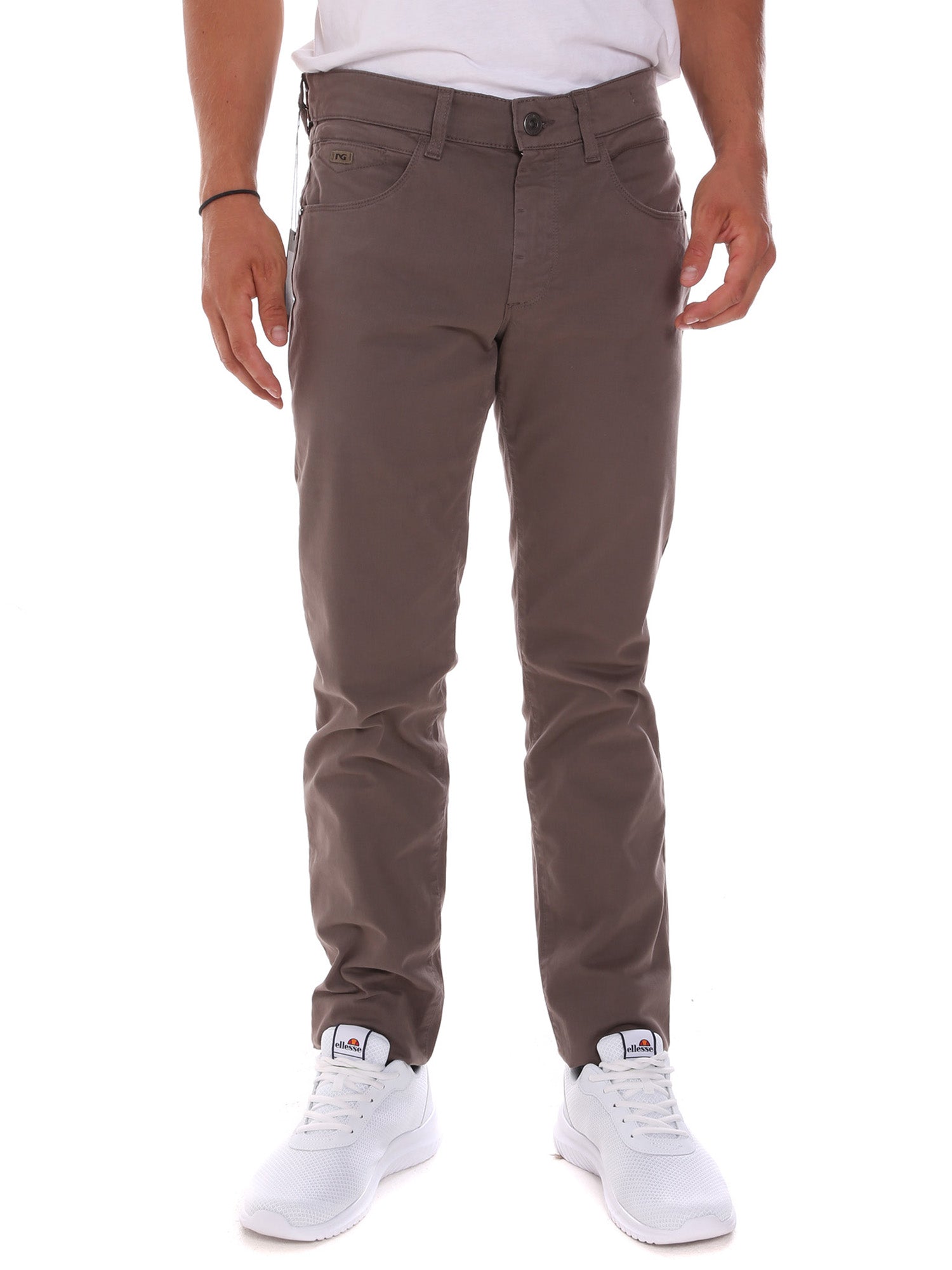 Pantaloni Marrone Nero Giardini