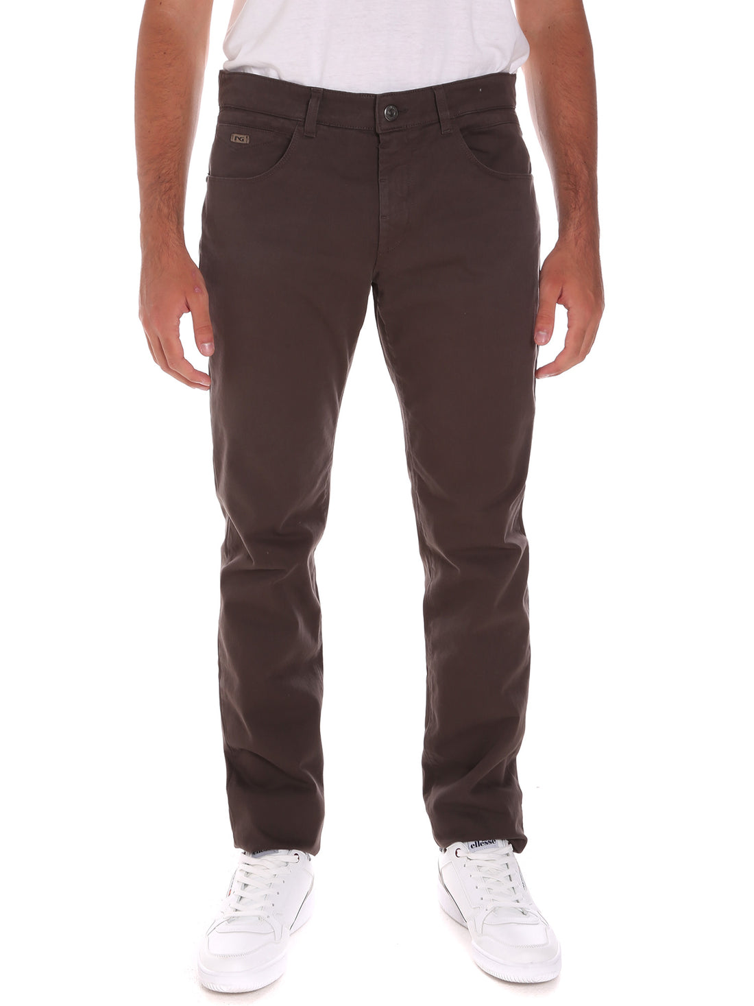 Pantaloni Marrone Nero Giardini