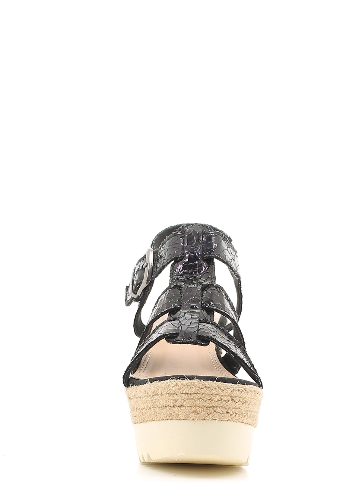 Sandali zeppa Nero Police 883