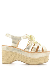 Sandali zeppa Dorato Police 883