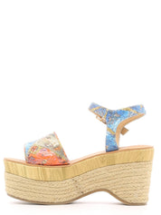 Sandali zeppa Blu Police 883