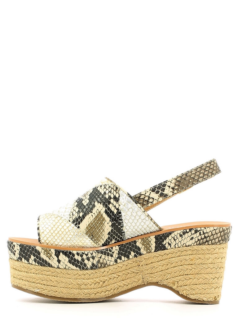 Sandali zeppa Verde Police 883