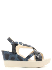 Sandali zeppa Blu Susimoda