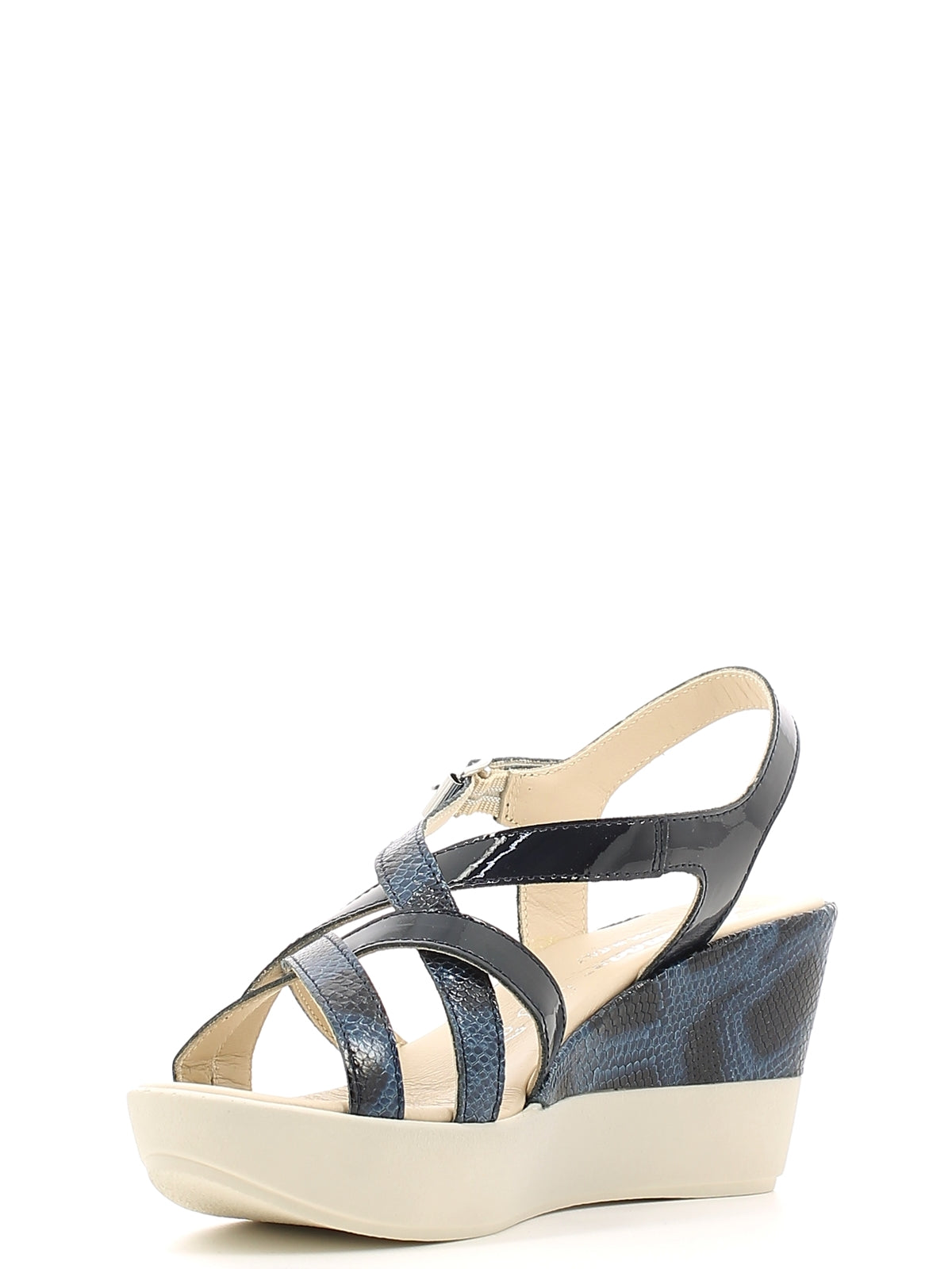 Sandali zeppa Blu Susimoda