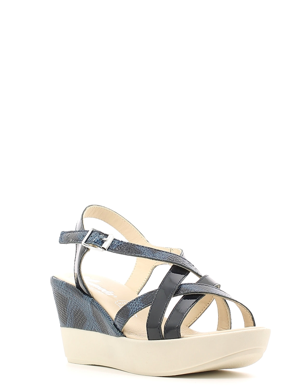 Sandali zeppa Blu Susimoda