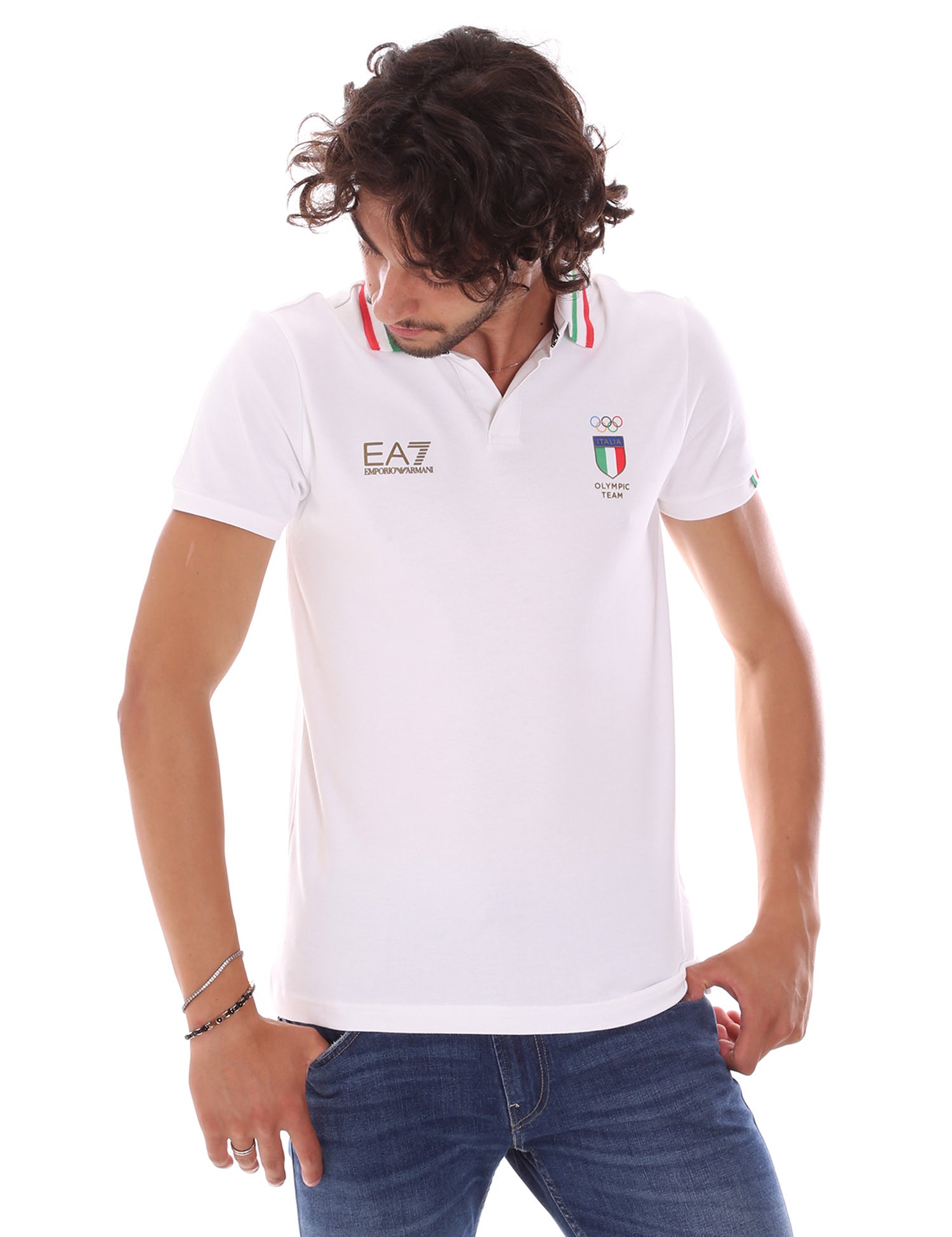 Polo Bianco Ea7 Emporio Armani