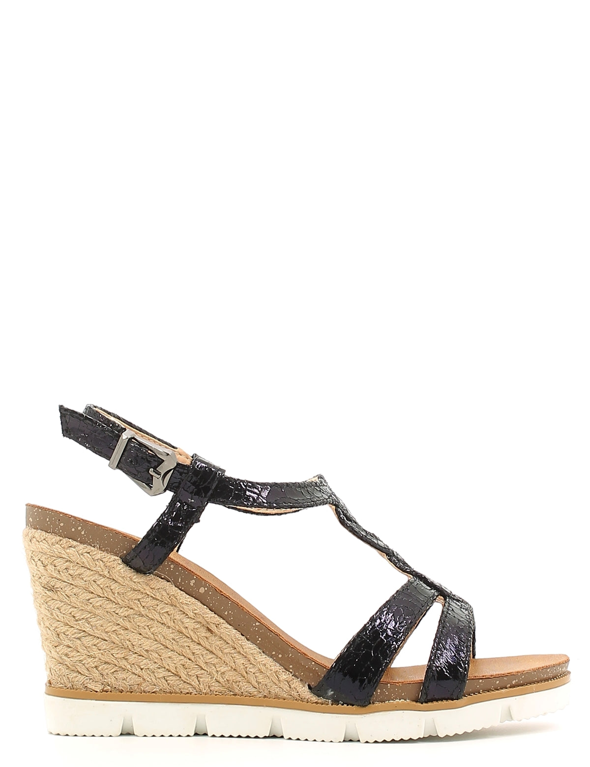 Sandali zeppa Nero Le Chicche