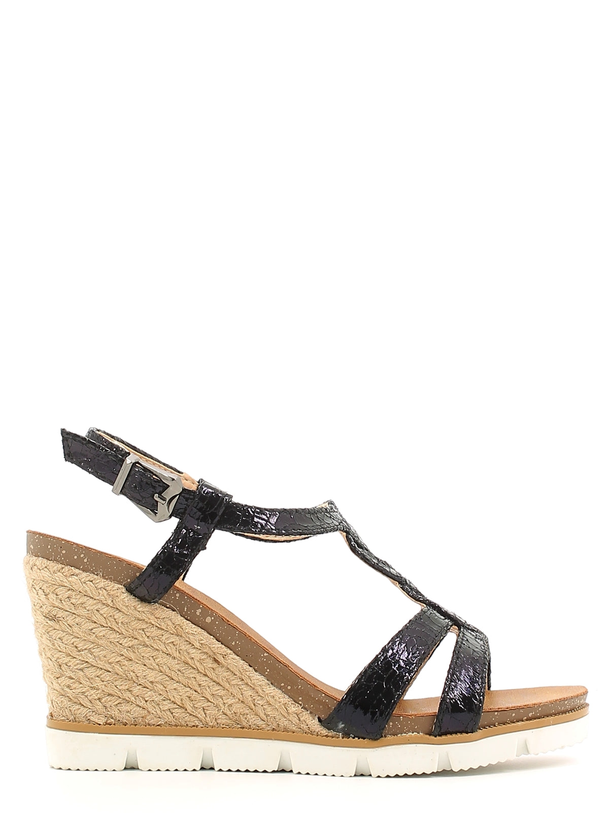 Sandali zeppa Nero Le Chicche