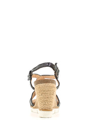 Sandali zeppa Nero Le Chicche