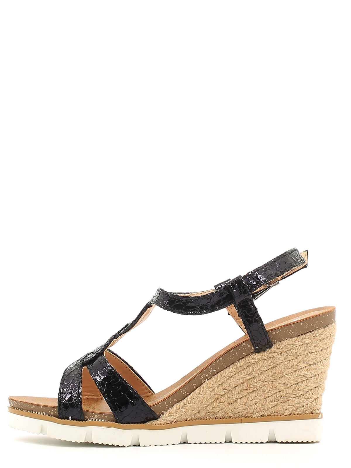 Sandali zeppa Nero Le Chicche