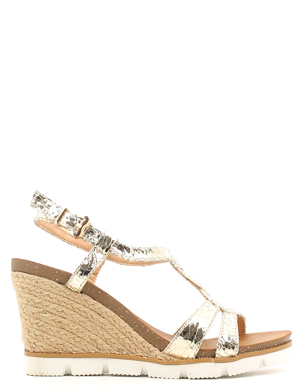 Sandali zeppa Dorato Le Chicche