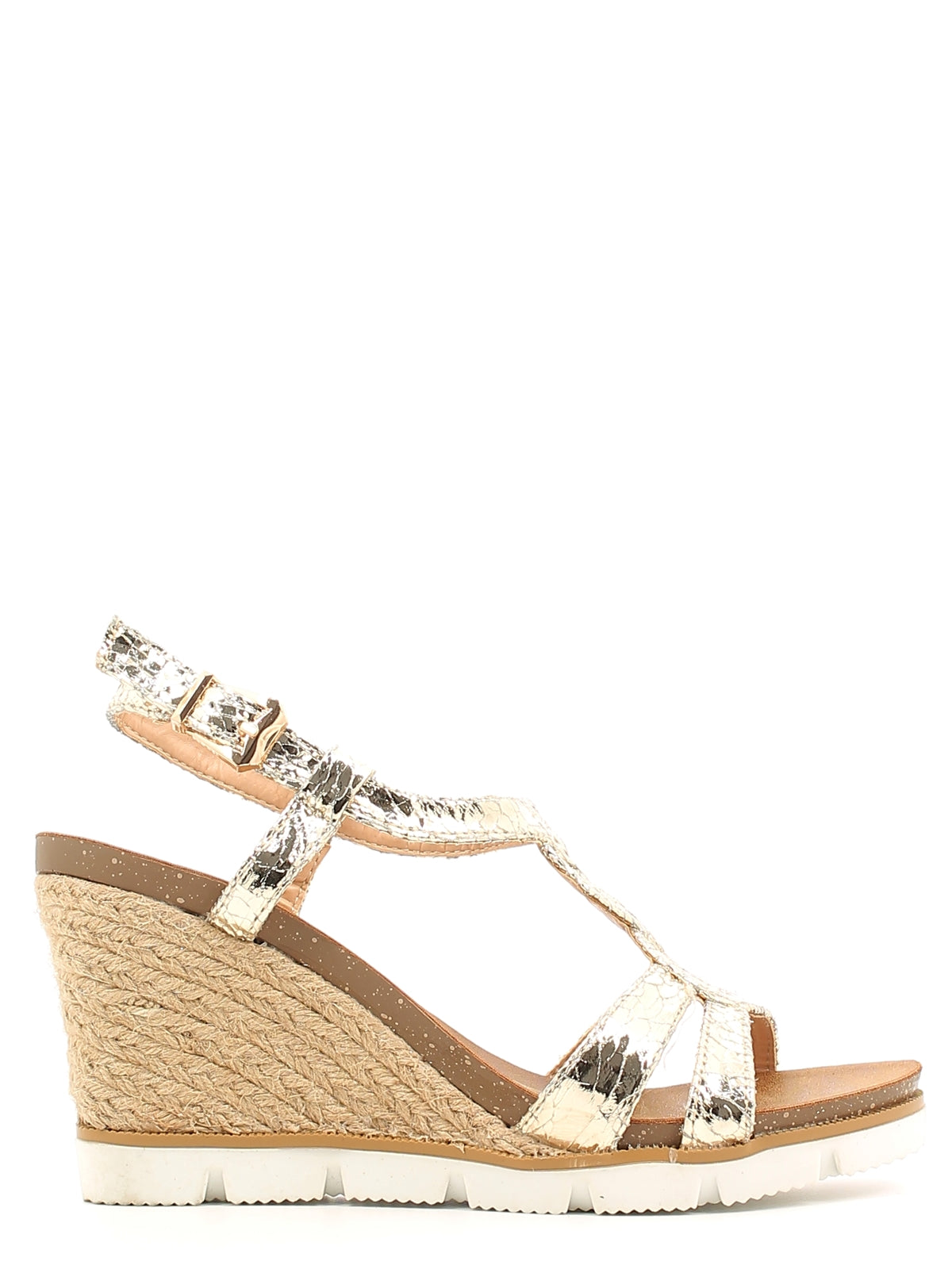 Sandali zeppa Dorato Le Chicche