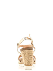 Sandali zeppa Dorato Le Chicche