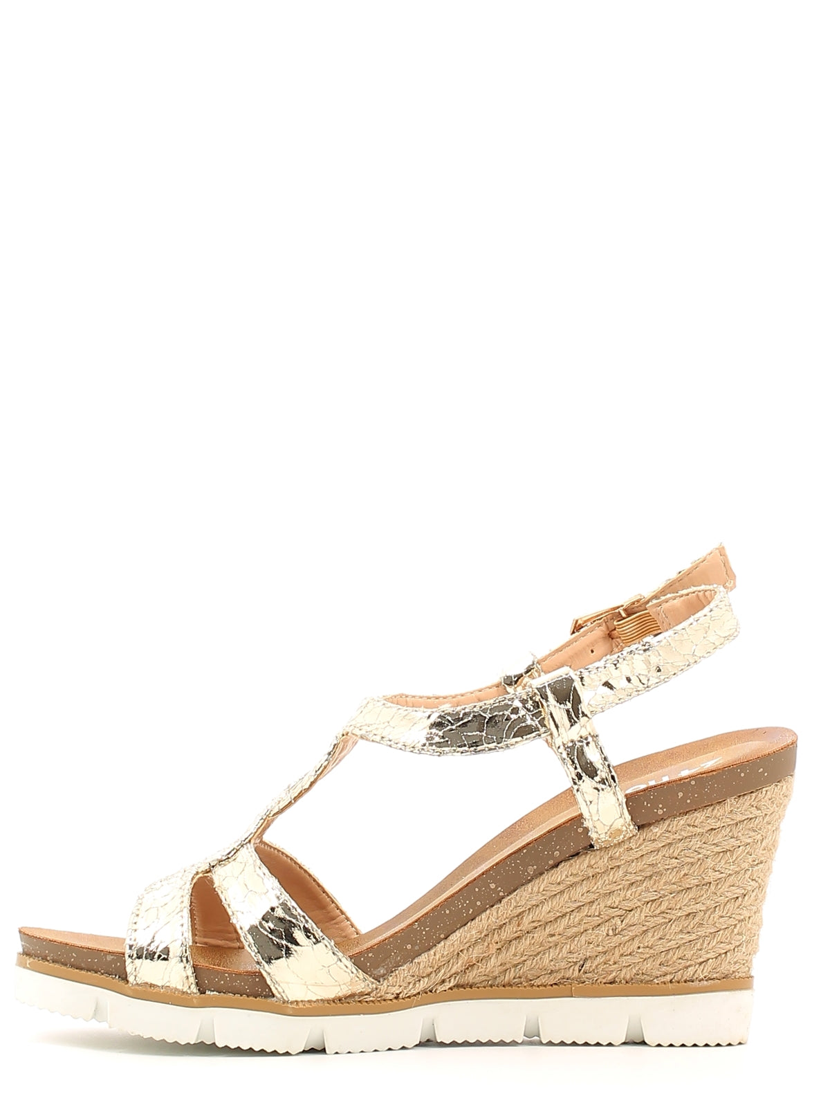 Sandali zeppa Dorato Le Chicche