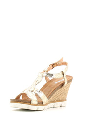 Sandali zeppa Dorato Le Chicche