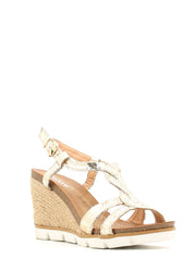 Sandali zeppa Dorato Le Chicche