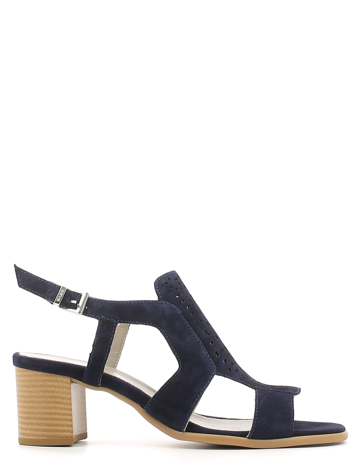 Sandali tacco Blu Keys