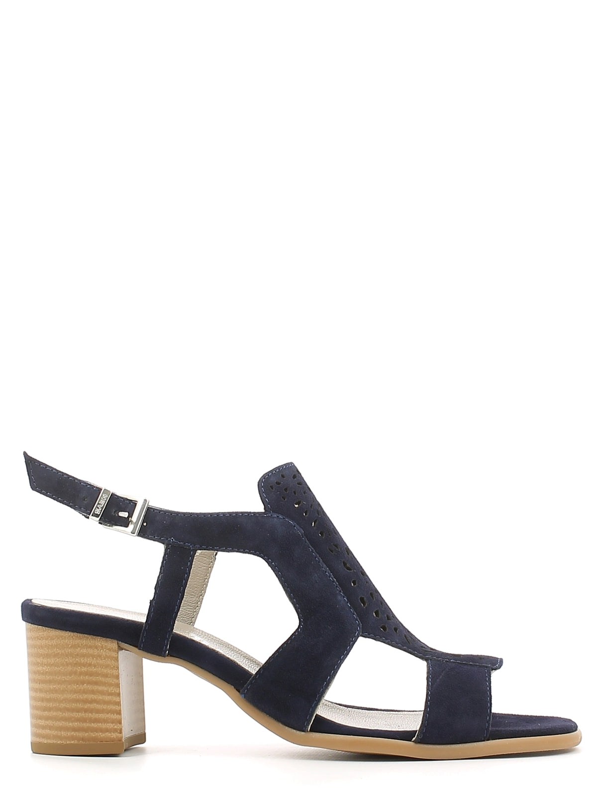 Sandali tacco Blu Keys