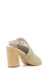 Sandali tacco Beige Keys