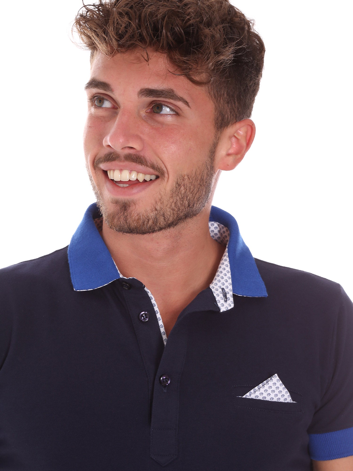 Polo Blu Bianco Bradano