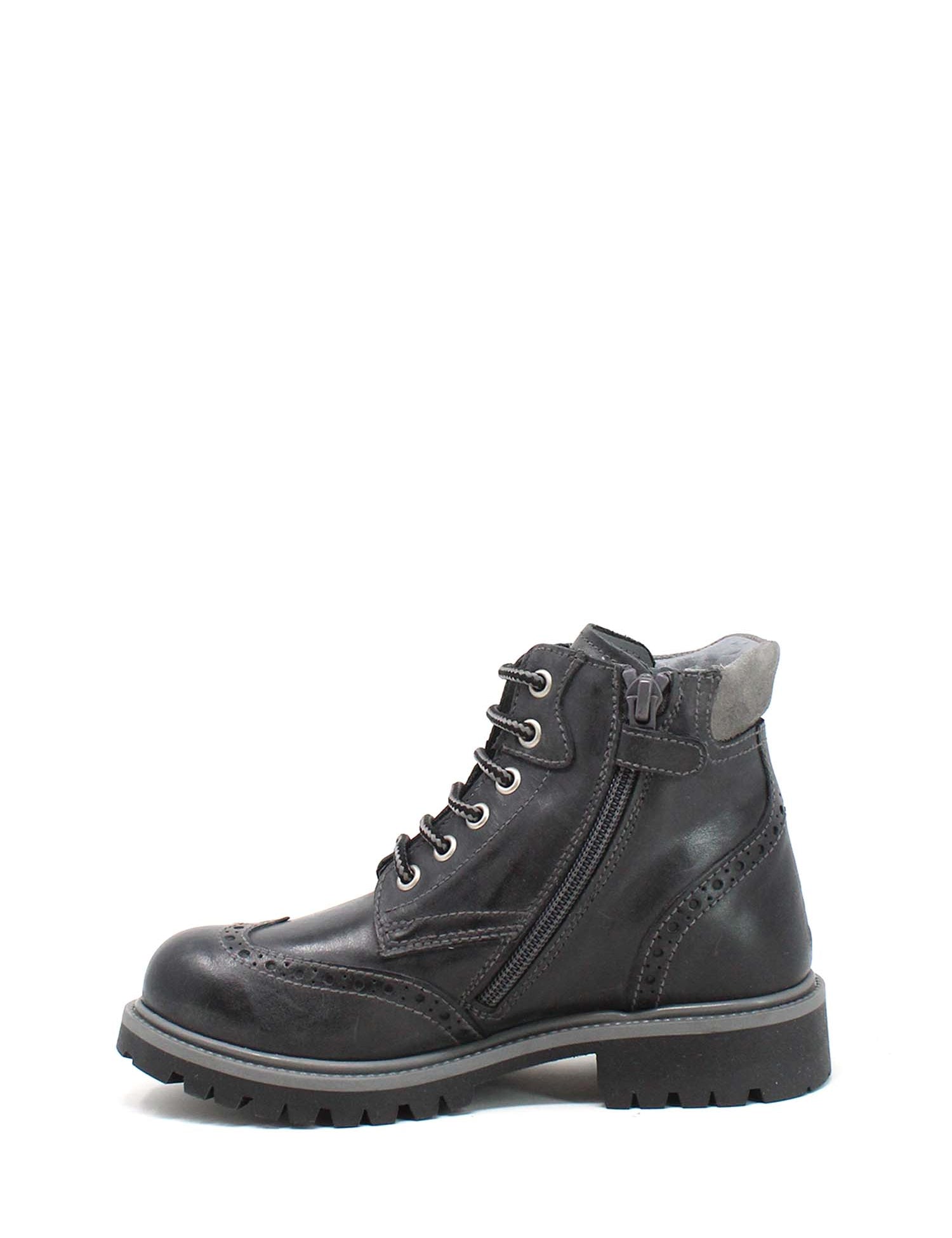 Stivaletti Grigio Nero Giardini Junior